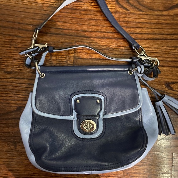 Coach Handbags - Coach navy blue bag